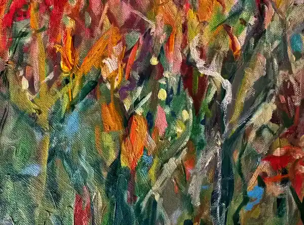 Ölgemälde Blumen Modern